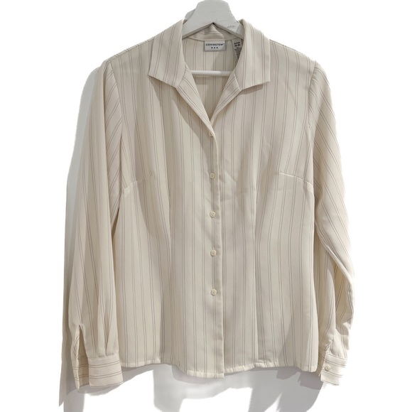 Black and White Striped Dress Shirt - Picture 1 of 1